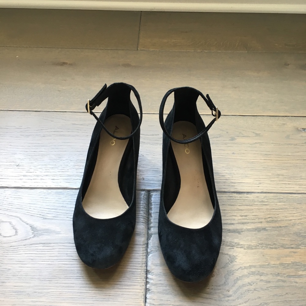 Size 6 Aldo Black Block Heels